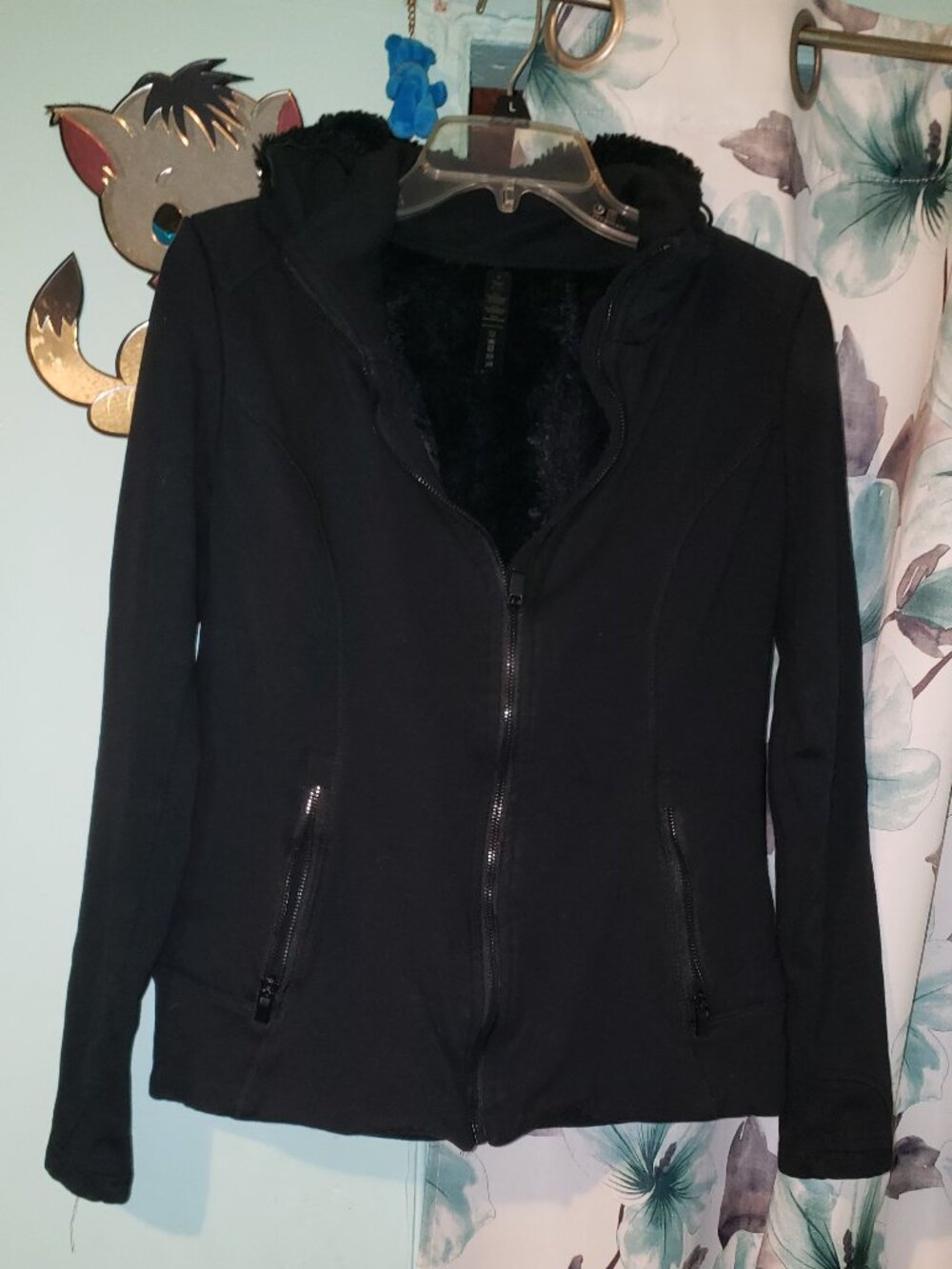 Faux fur lined jacket